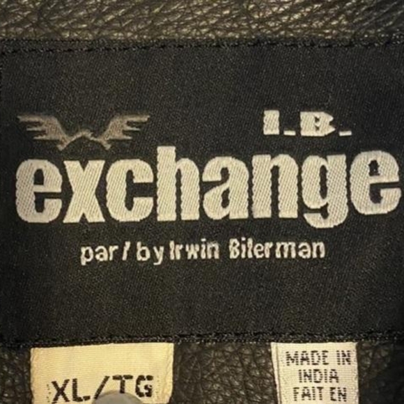 Genuine leather jacket Irwin bilerman By exchange,Brand - Picture 1 of 10